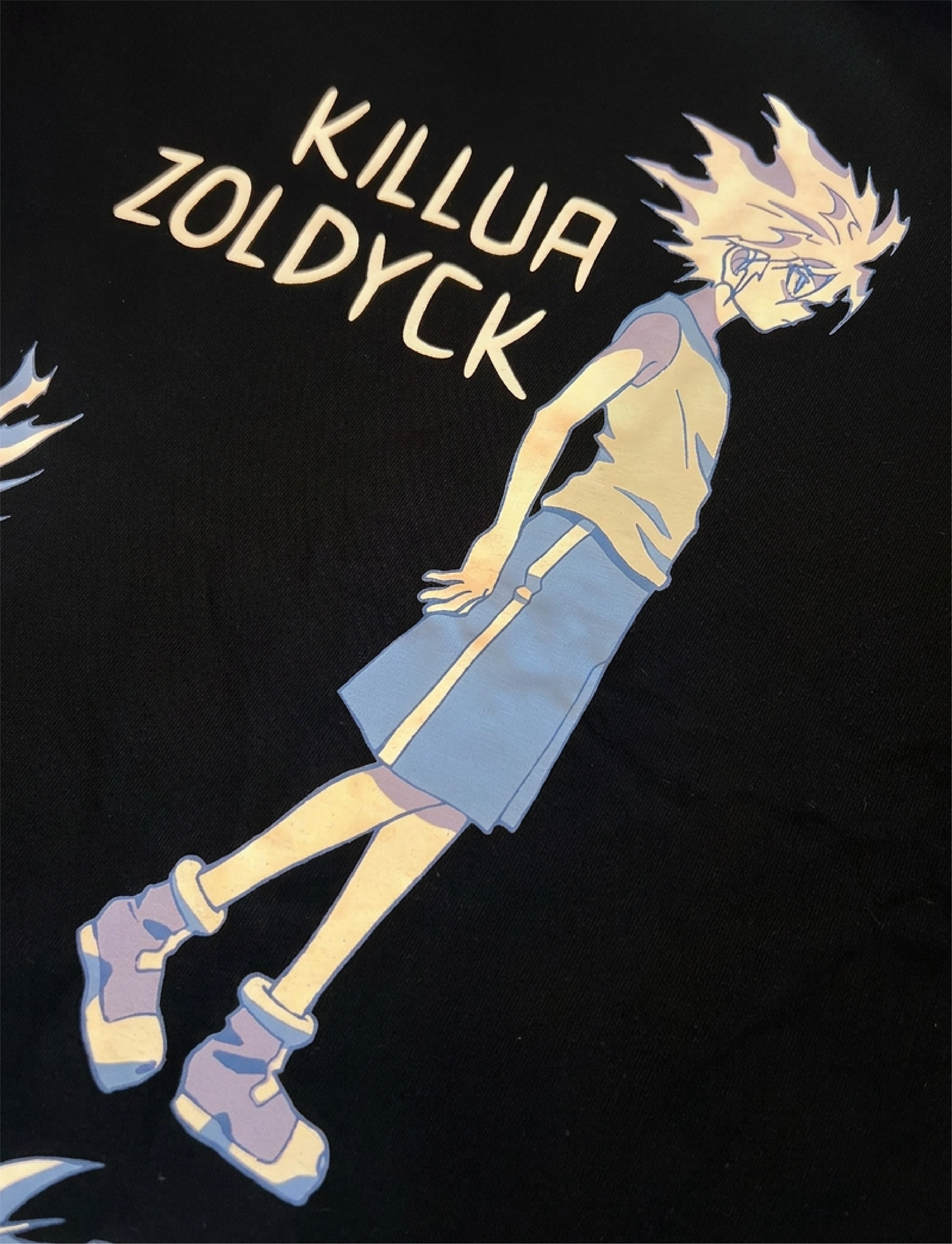 T-Shirt Killua Electricity - Noir
