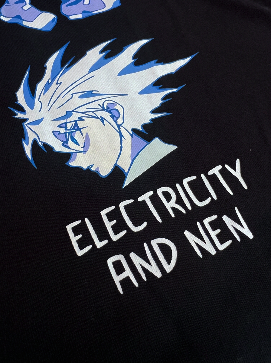 T-Shirt Killua Electricity - Noir
