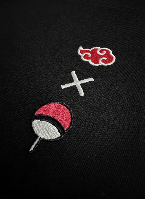 AKATSUKI X UCHIHA ▶ CROSSOVER ⏸ T-SHIRT - Noir
