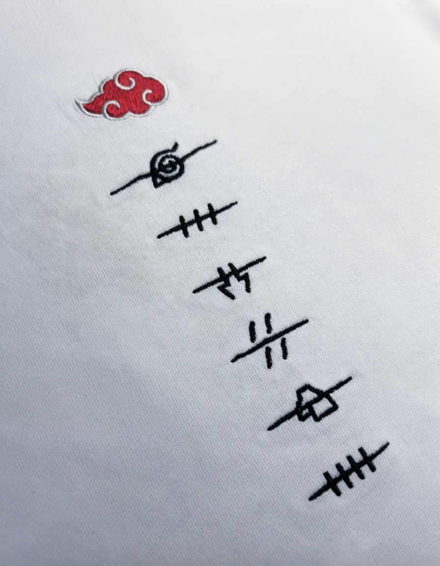 AKATSUKI ▶ ROGUE-SIGNS ⏸ T-SHIRT - Blanc