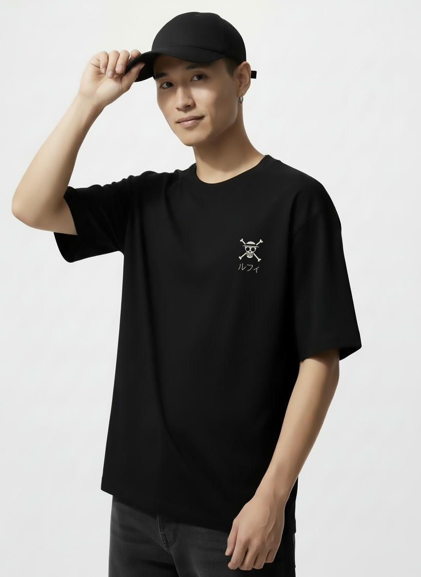 Luffy Mugiwara T-Shirt - Black