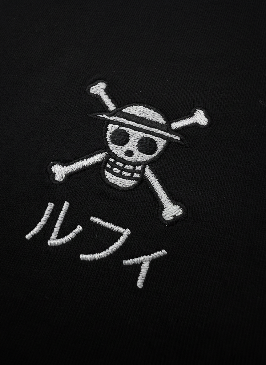 Luffy Mugiwara T-Shirt - Black