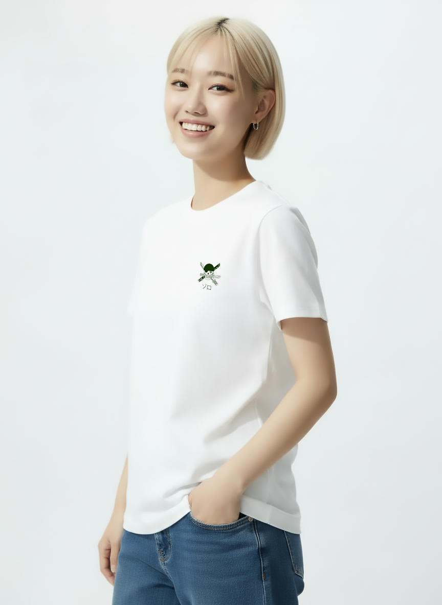 Zoro Skull T-Shirt - White