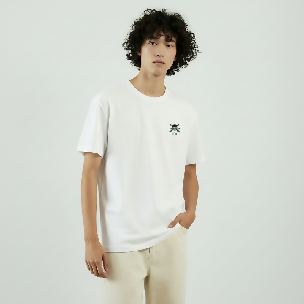 Zoro Skull T-Shirt - White