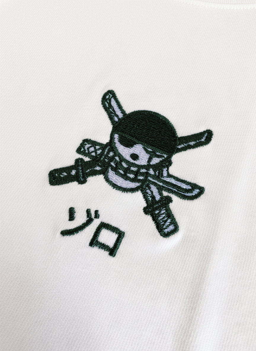 Zoro Skull T-Shirt - White